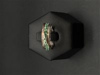 Anello Gioielleria Dossena  Donna in Oro rosa Smeraldo 0.65 Ct AN112ARSM RUBINIA - AN112ARSM RUBINIA